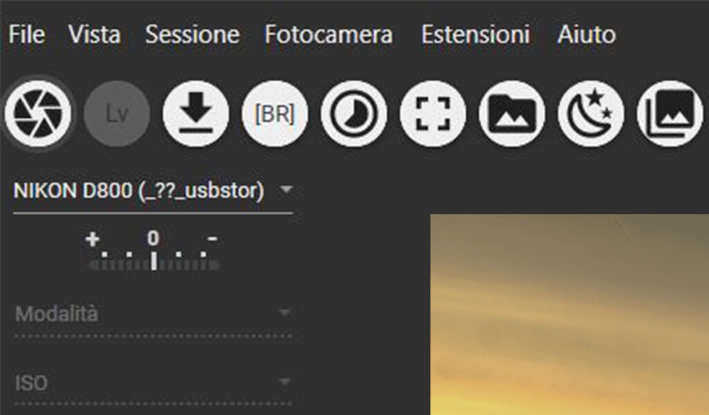 controllo remoto fotocamera
