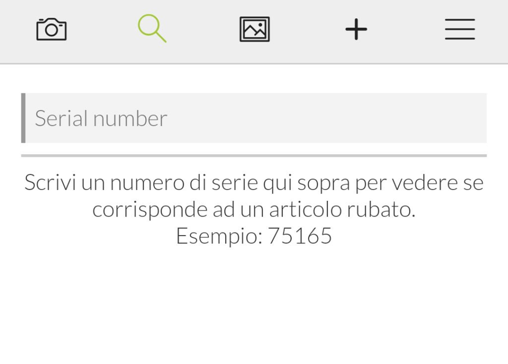controllare fotocamera rubata